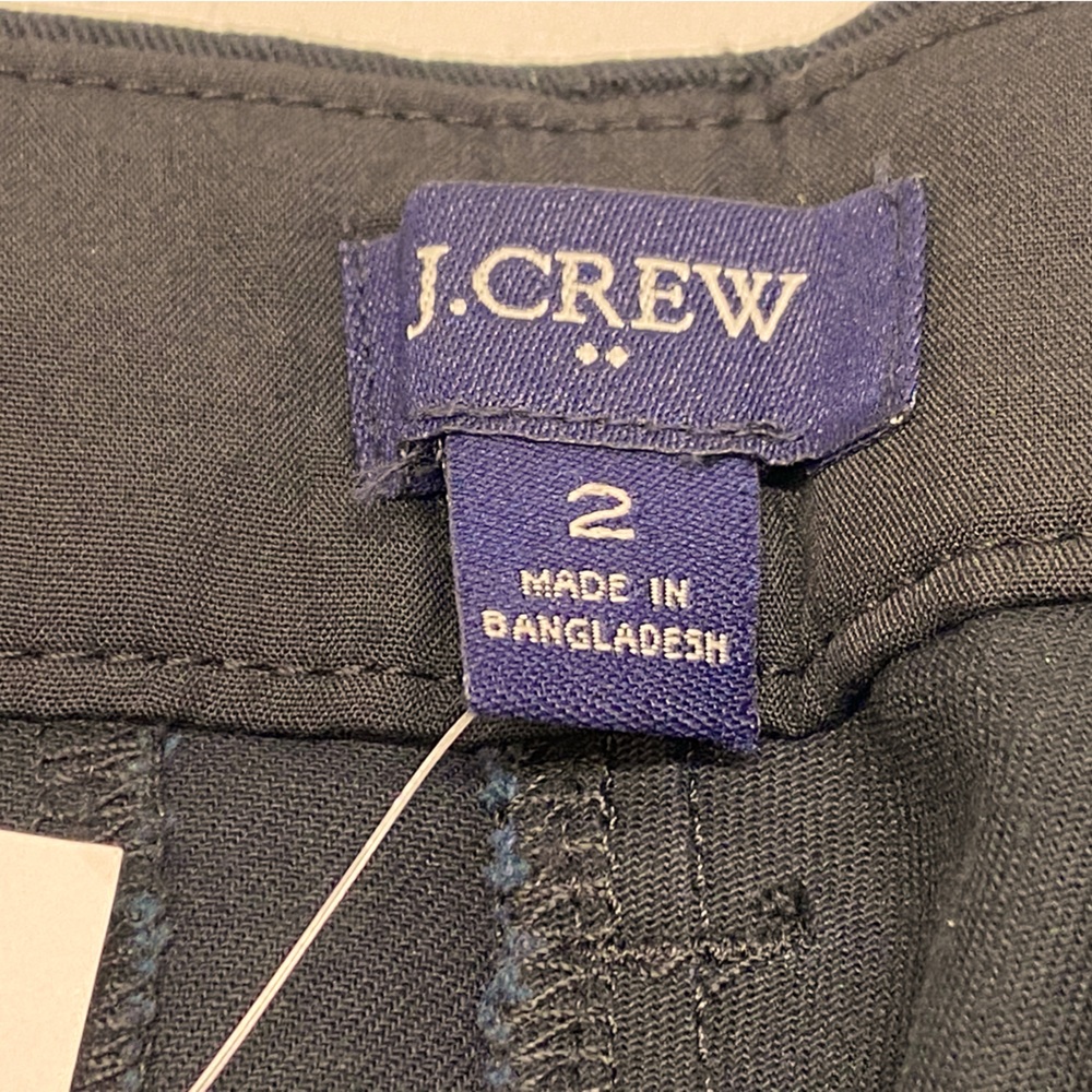 J.Crew Black Chino Shorts Women’s Size 2 NWT Flat Front Classic - Picture 3 of 6